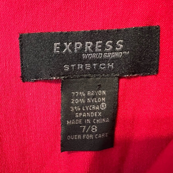 Express Fuchsia Sleeveless Midi Dress – Size 7/8 - Picture 8 of 10